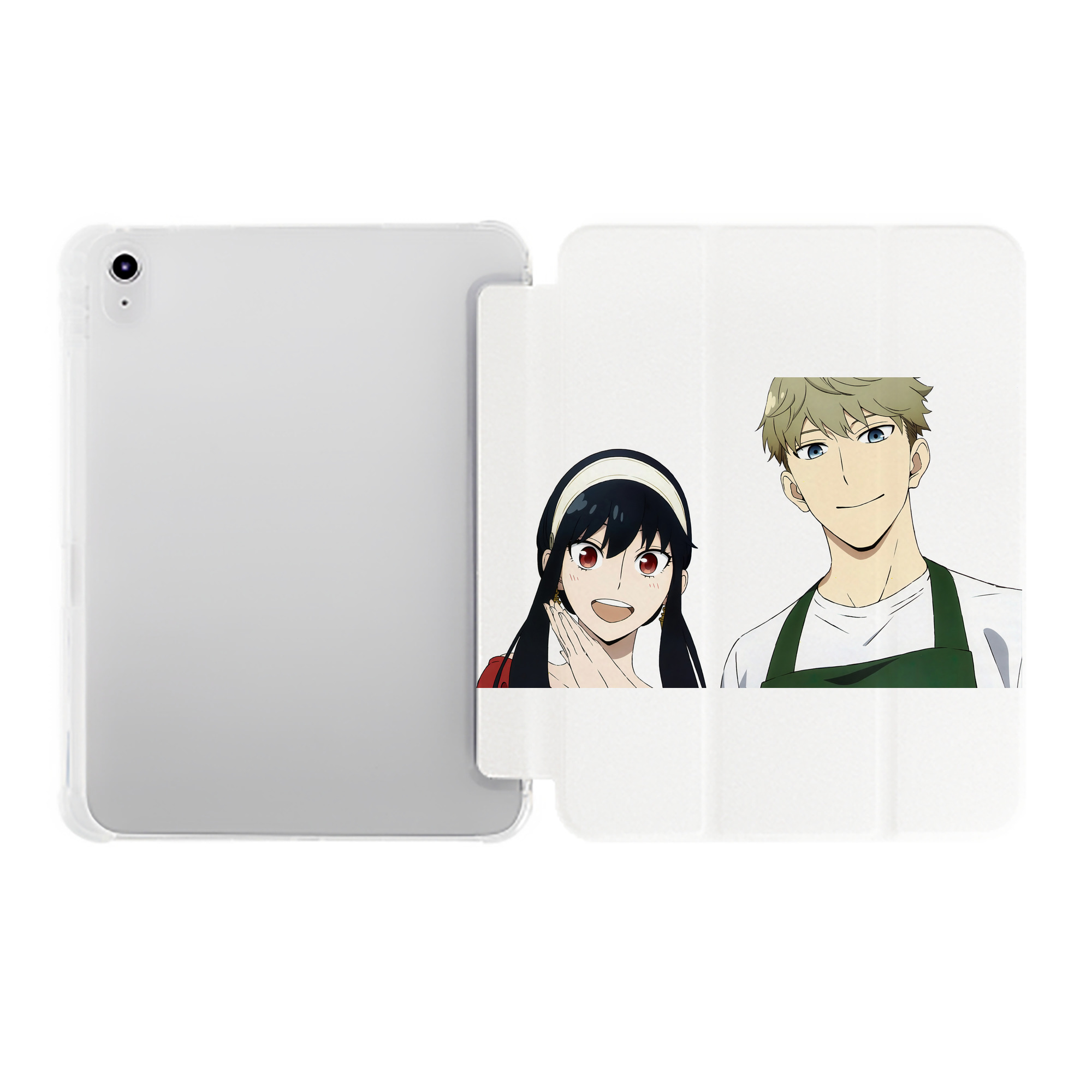 （画像用） SPY×FAMILY间谍家家酒 IPad ケース ペン収納付き 三つ折りスタンド PUレザー×シリコン 対応機種9.5/10.5/10.9インチ